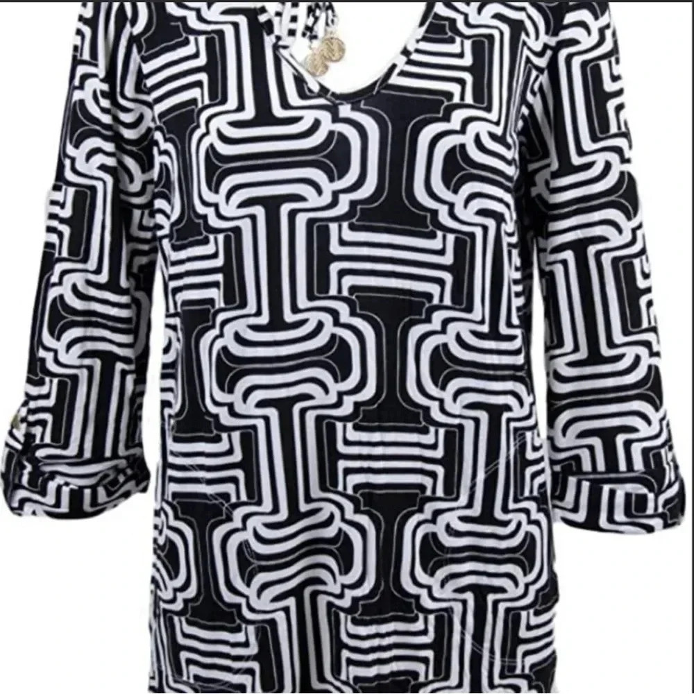 Macbeth Collection hooded tunic with pockets - small - L